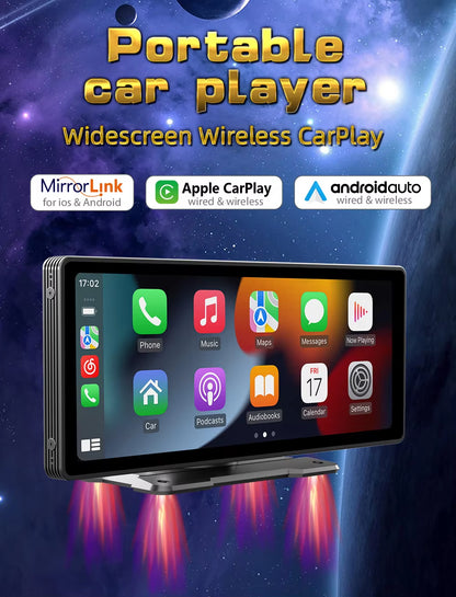 Universal 10.26” Screen Car Radio Multimedia WIFI Video Player Wireless Carplay Screen for Apple or Android